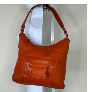 Kate Spade Handbag‎ Burnt Orange Leather Shoulder Purse Bag